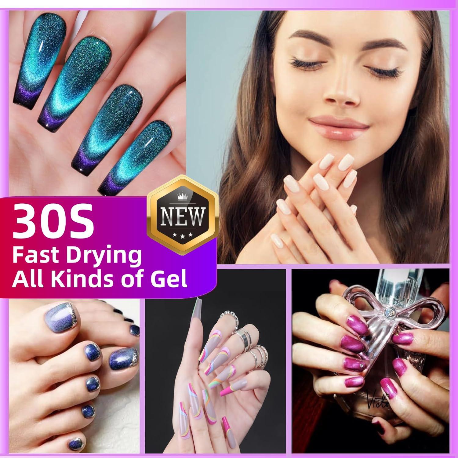 Lámpara de Uñas Inalámbrica LimeGirl S10 LED UV 36W Negra