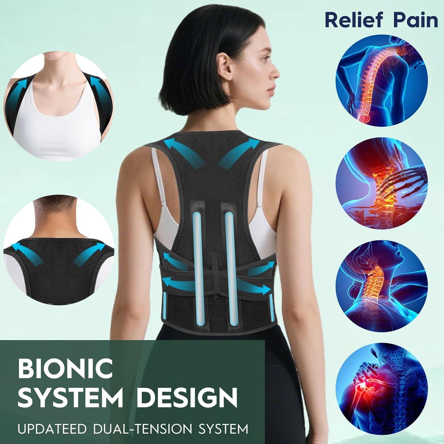 Corrector de Postura J.COXLOD S - Faja Ajustable para Espalda