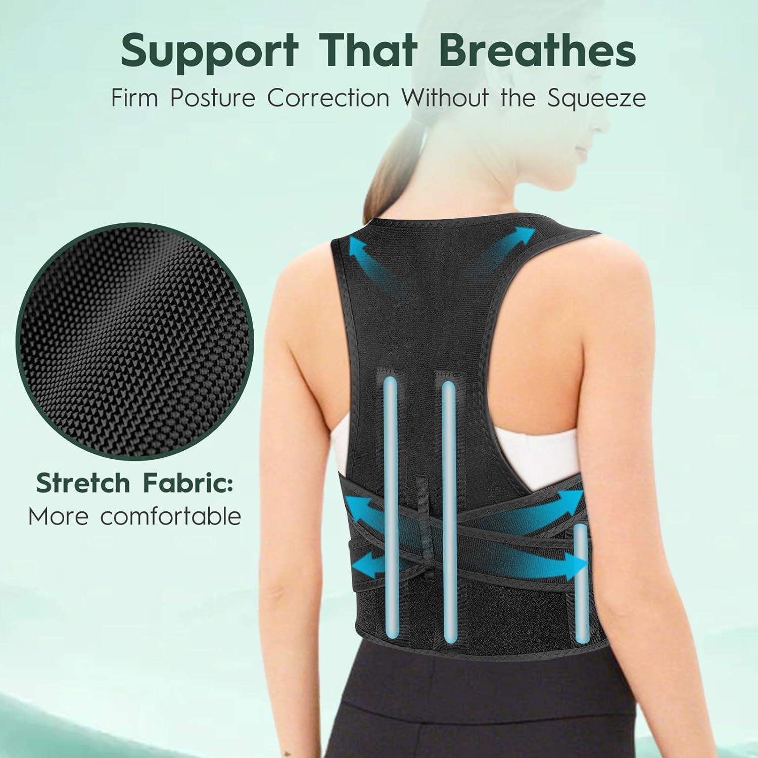 Corrector de Postura J.COXLOD S - Faja Ajustable para Espalda