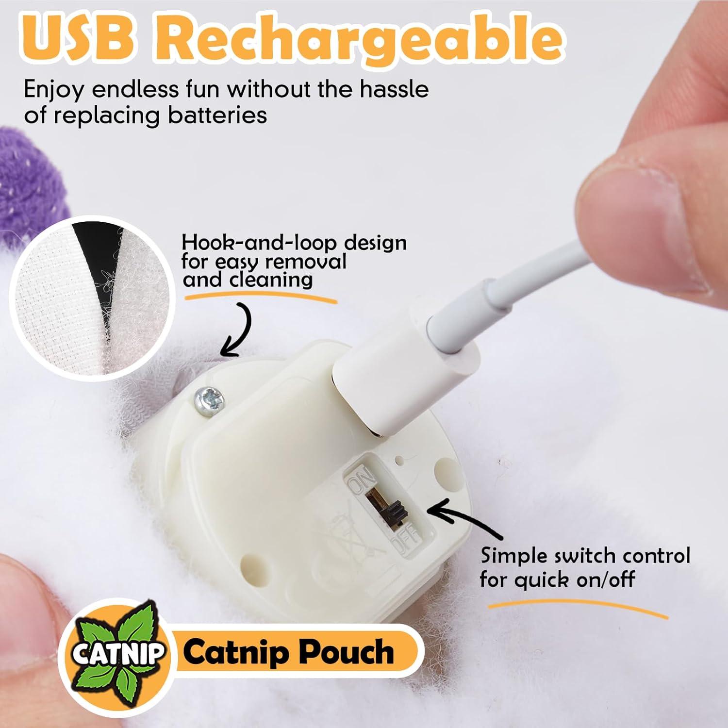 Juguete Interactivo para Gatos Kimee Fantasma Aleteante