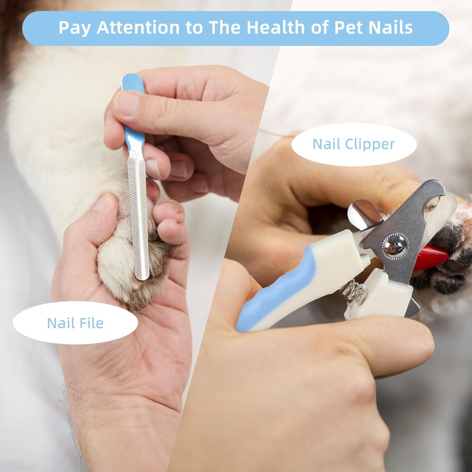 Kit de Aseo para Mascotas Wisedog - 7 Piezas, Azul Mejorado