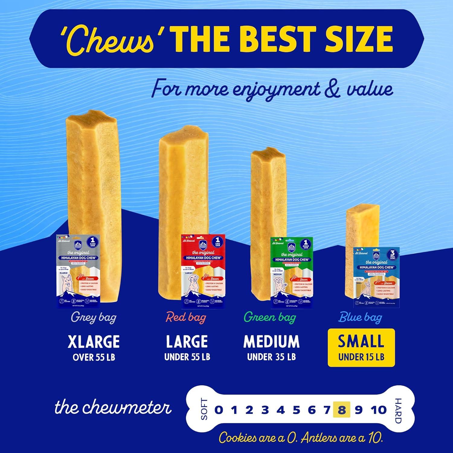 Masticables de Queso de Yak Himalayo con Sabor a Tocino - 3 Unidades