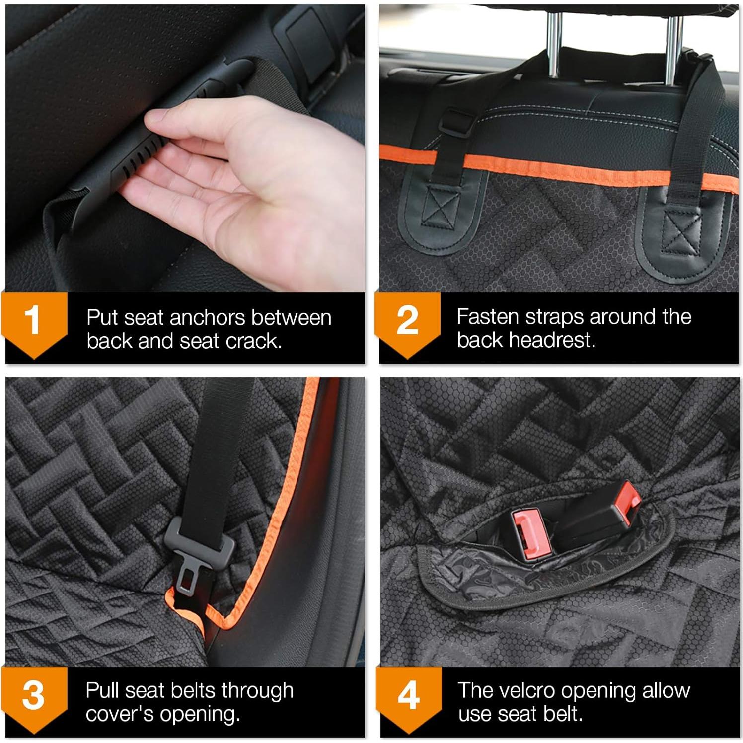 Funda de Asiento para Perros iBuddy, Impermeable y Antideslizante