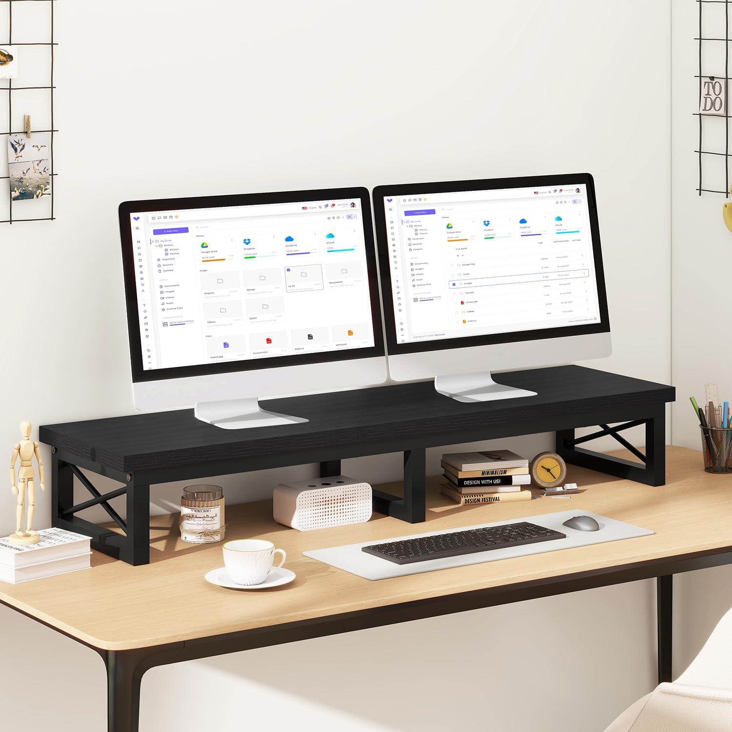 Soporte de TV IBUYKE 112 cm con Almacenamiento y Patas de Acero