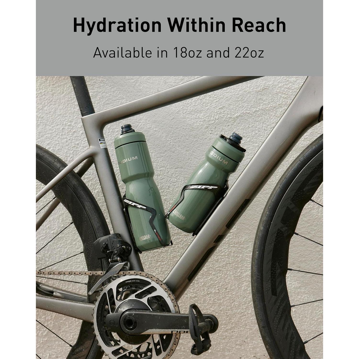 Botella de Agua Aislada CamelBak Podium 532 ml Acero Inoxidable Negra