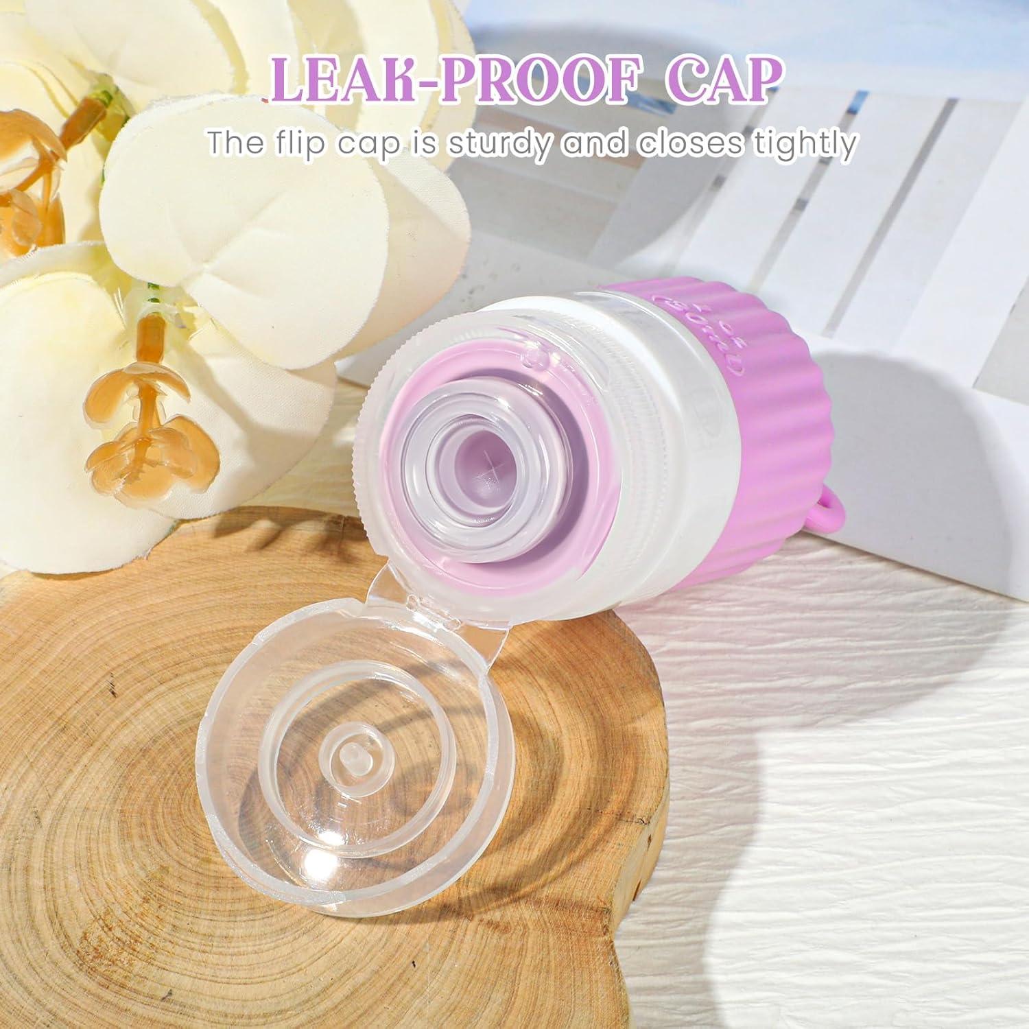 Botellas de Silicona RONRONS 30ml 4 Pack Viaje a Prueba de Fugas