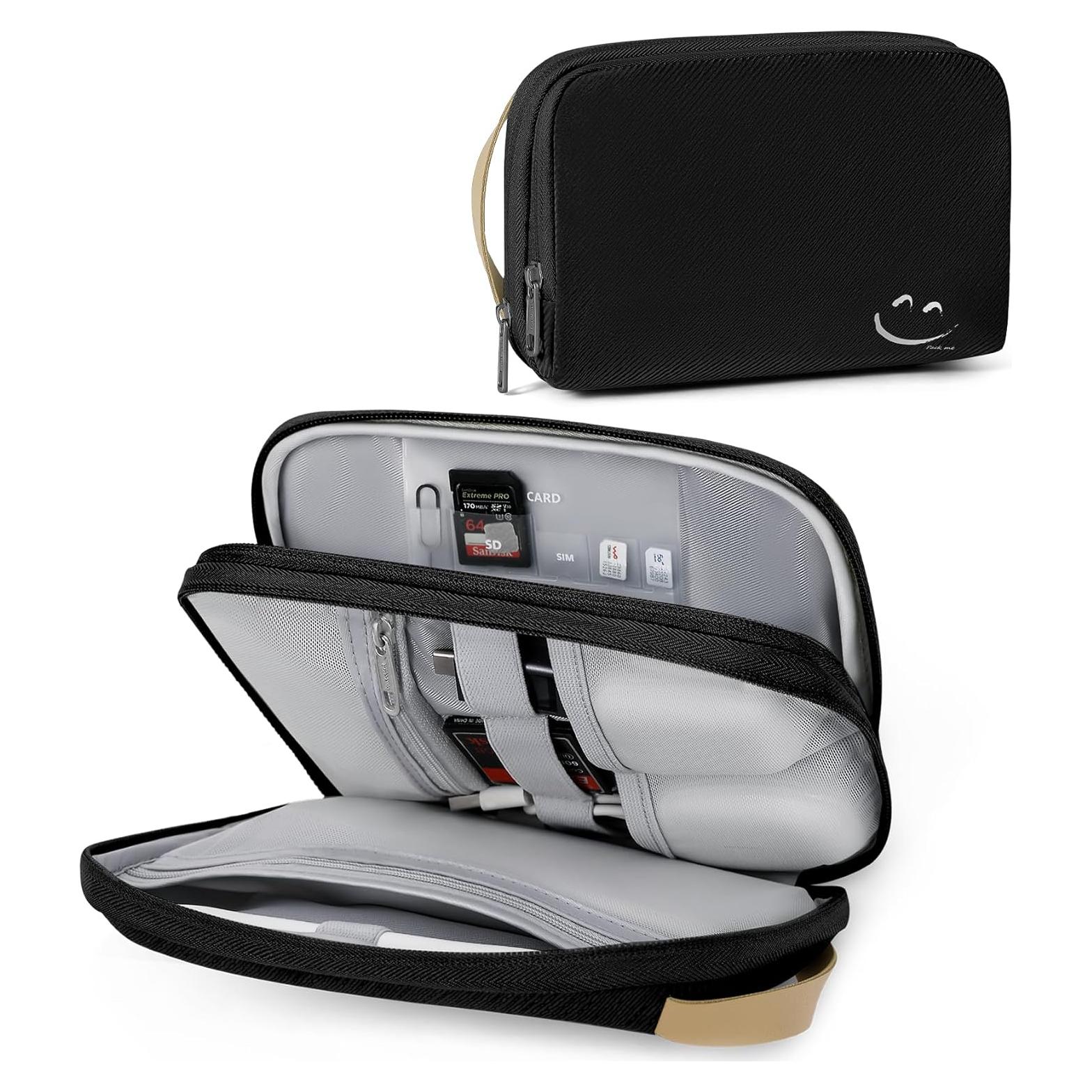 Organizador de Cables Travelkin Mediano Negro Volcánico