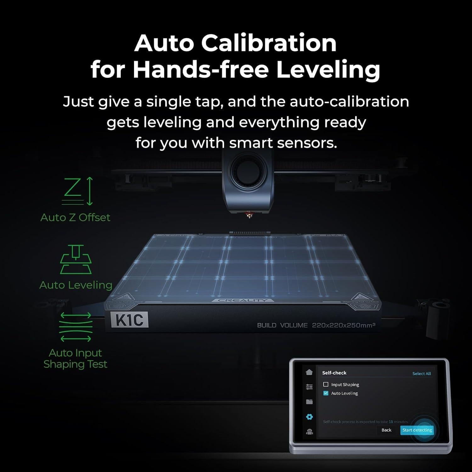 Impresora 3D Creality K1C, 600mm/s, Nivelación Automática, 300°C