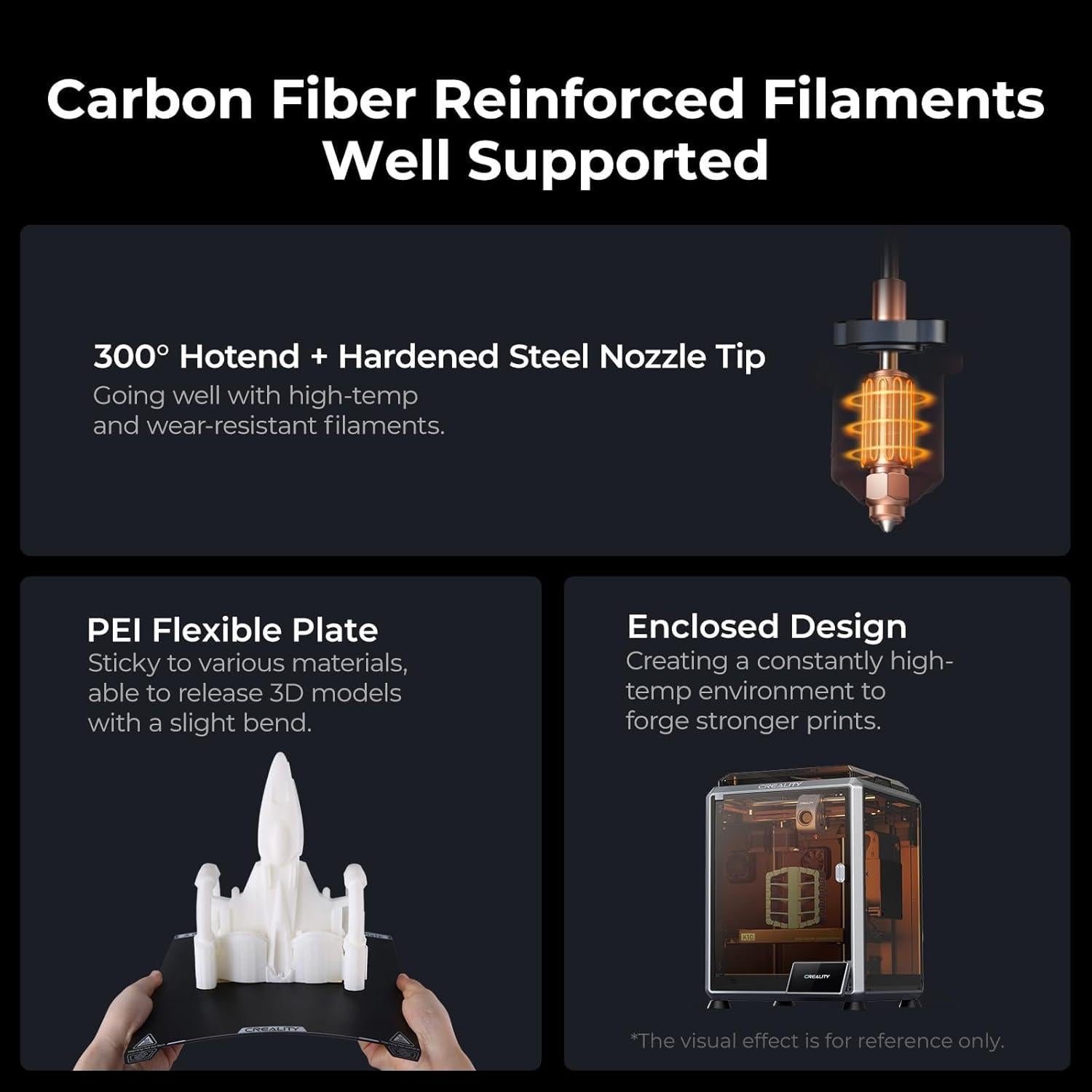 Impresora 3D Creality K1C, 600mm/s, Nivelación Automática, 300°C
