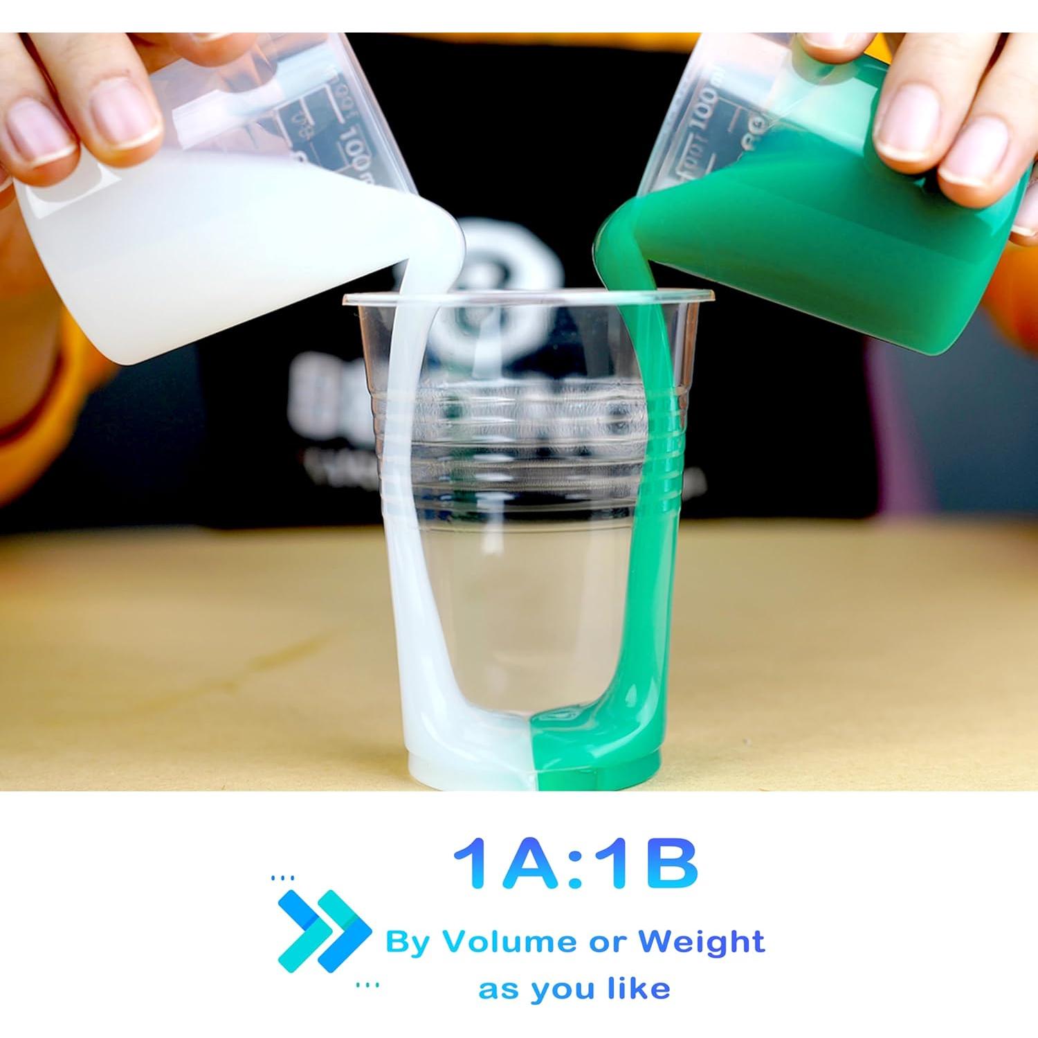 Kit de Moldes de Silicona BBDINO 1 Galón 3.98kg Claro