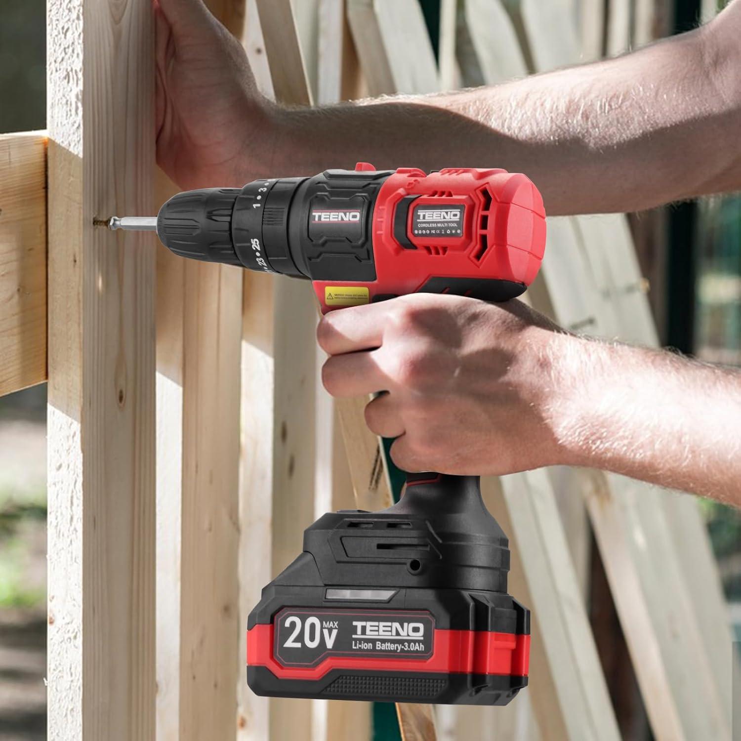 Kit de Combos Inalámbrico 20V TEENO 3 en 1 con Batería 3.0Ah