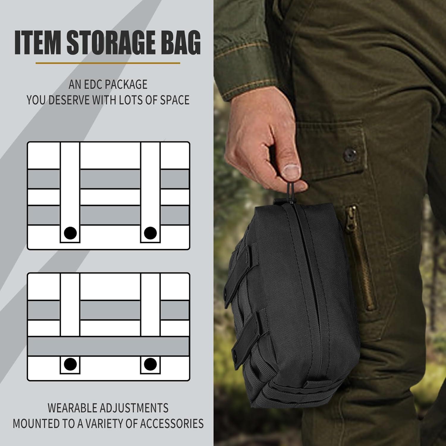 Bolsa Molle bvya Compacta Resistente al Agua 18x9x13cm