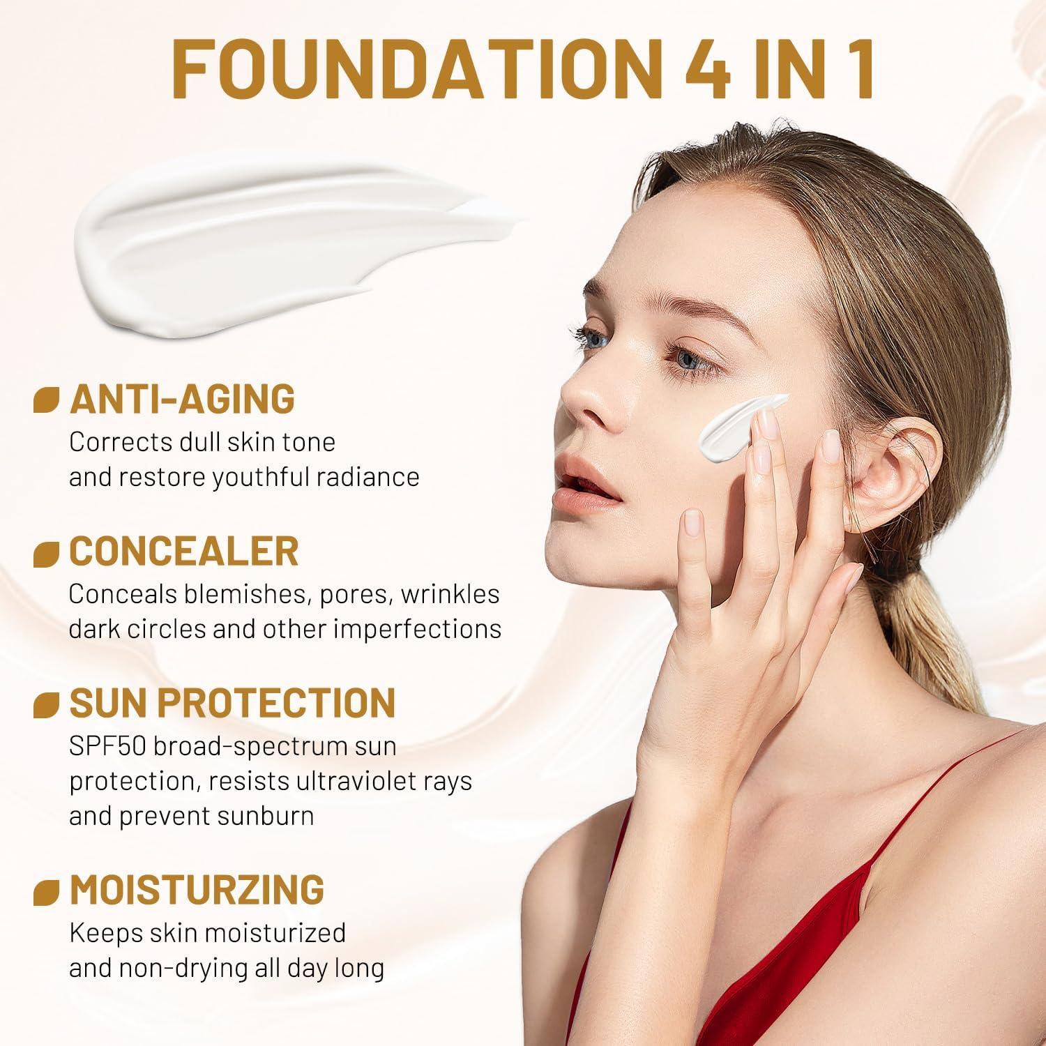 Base Líquida 4 en 1 FÓLKI COSMETIC Natural 31.09 ml