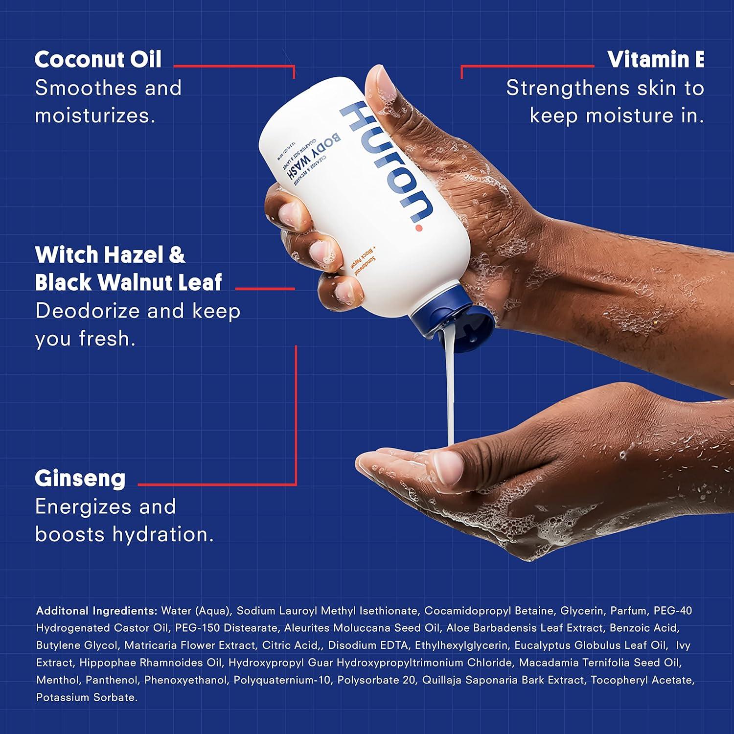 Gel de Ducha Hidratante Huron para Hombres 360 ml - Cítricos y Eucalipto