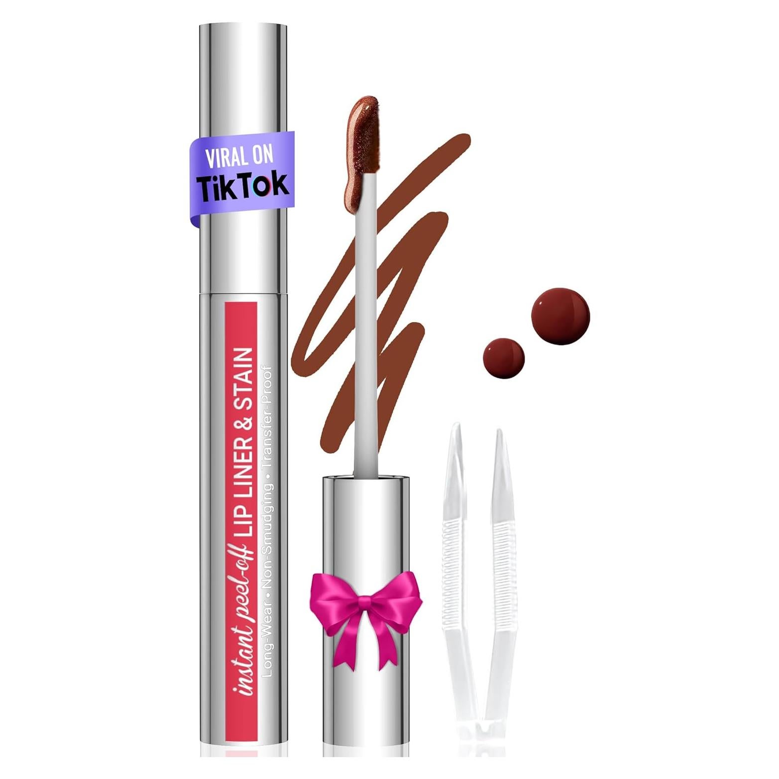 Delineador y Tinte de Labios Vevivia NS822 Café - Larga Duración