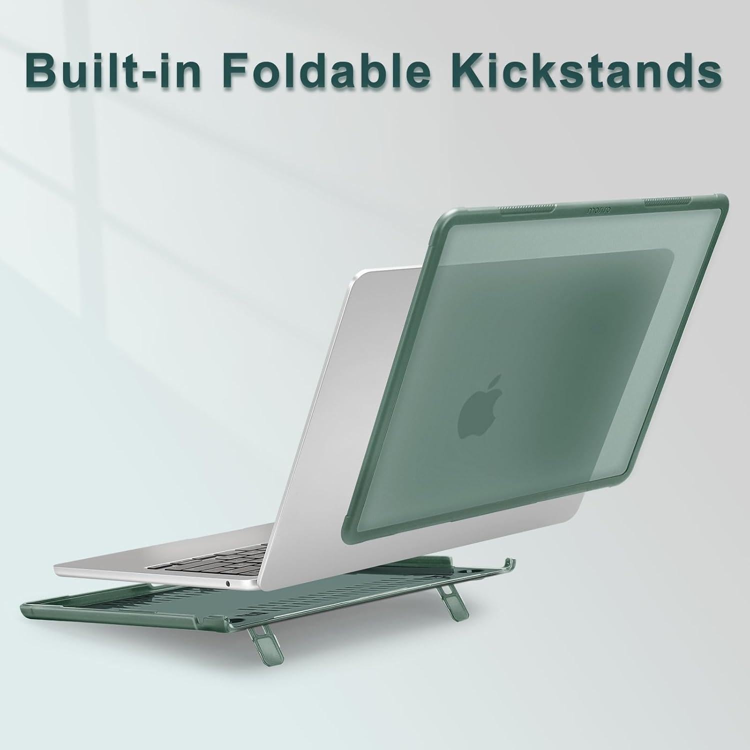 Funda Dura Mosiso para MacBook Air 13.6 Verde Esmeralda