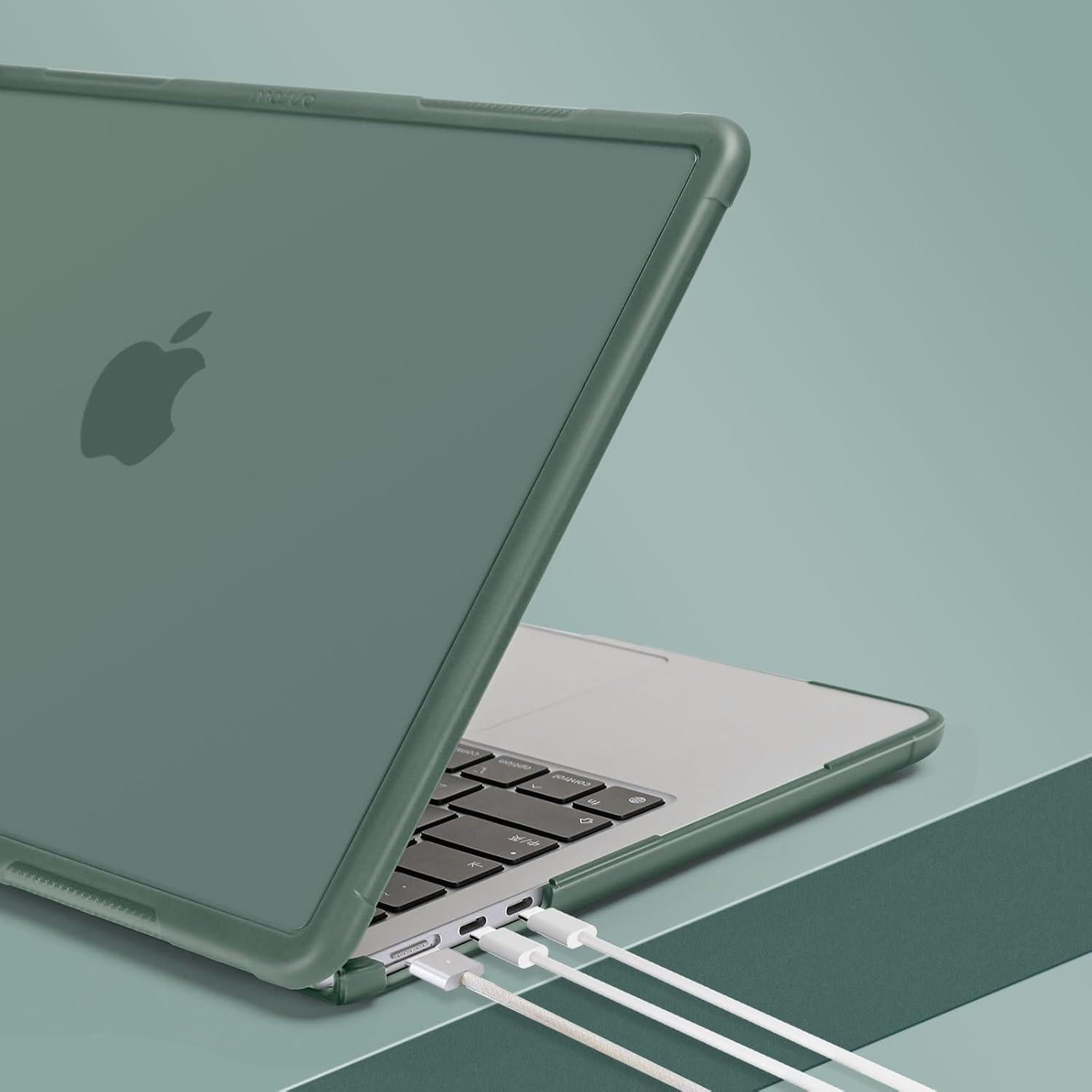 Funda Dura Mosiso para MacBook Air 13.6 Verde Esmeralda