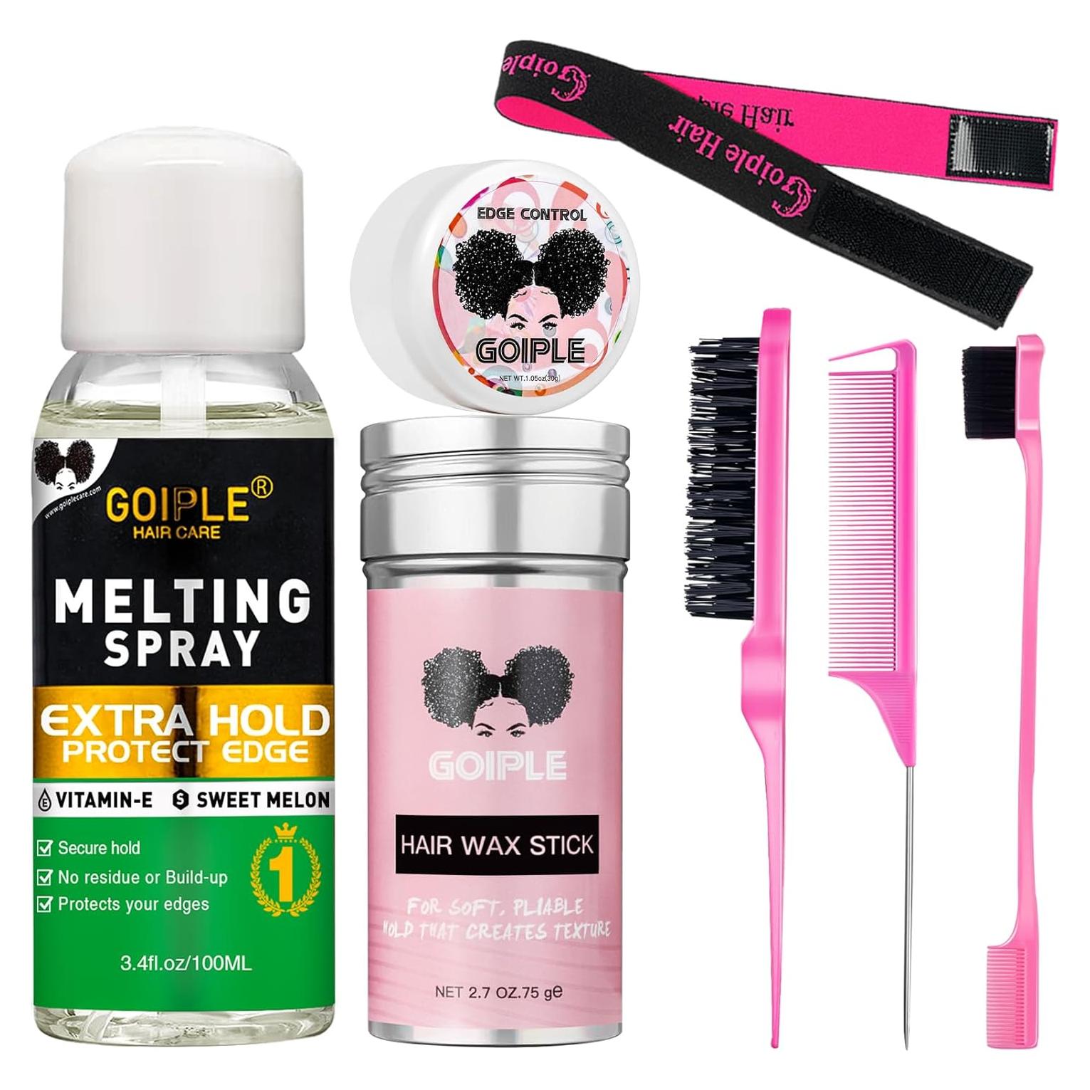 Spray Derretidor de Encaje WOZUTUNT 100ml + Cera 76g + 7 Piezas