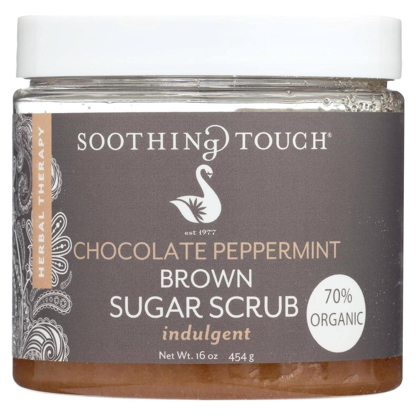 Exfoliante de Azúcar Moreno Chocolate y Menta Soothing Touch 450g