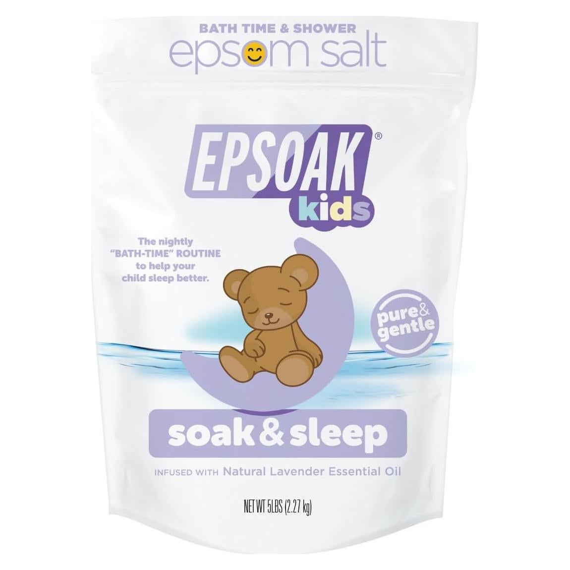 Sal de Epsom Epsoak Niños 2.27 kg - Sueño y Remojo Natural
