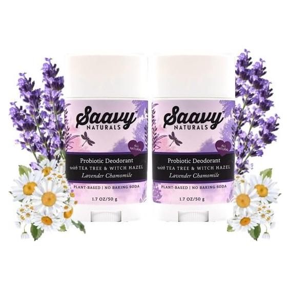 Desodorante Probiotico Saavy Naturals 48.2g Lavanda y Manzanilla