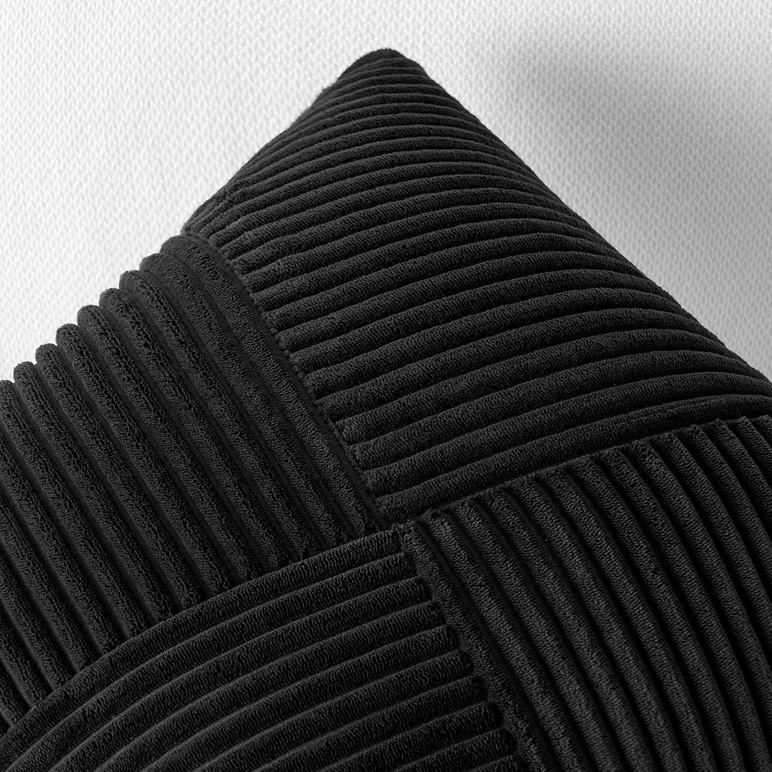 Juego de 2 Fundas de Almohada Decorativas Topfinel 30x30 cm Terciopelo