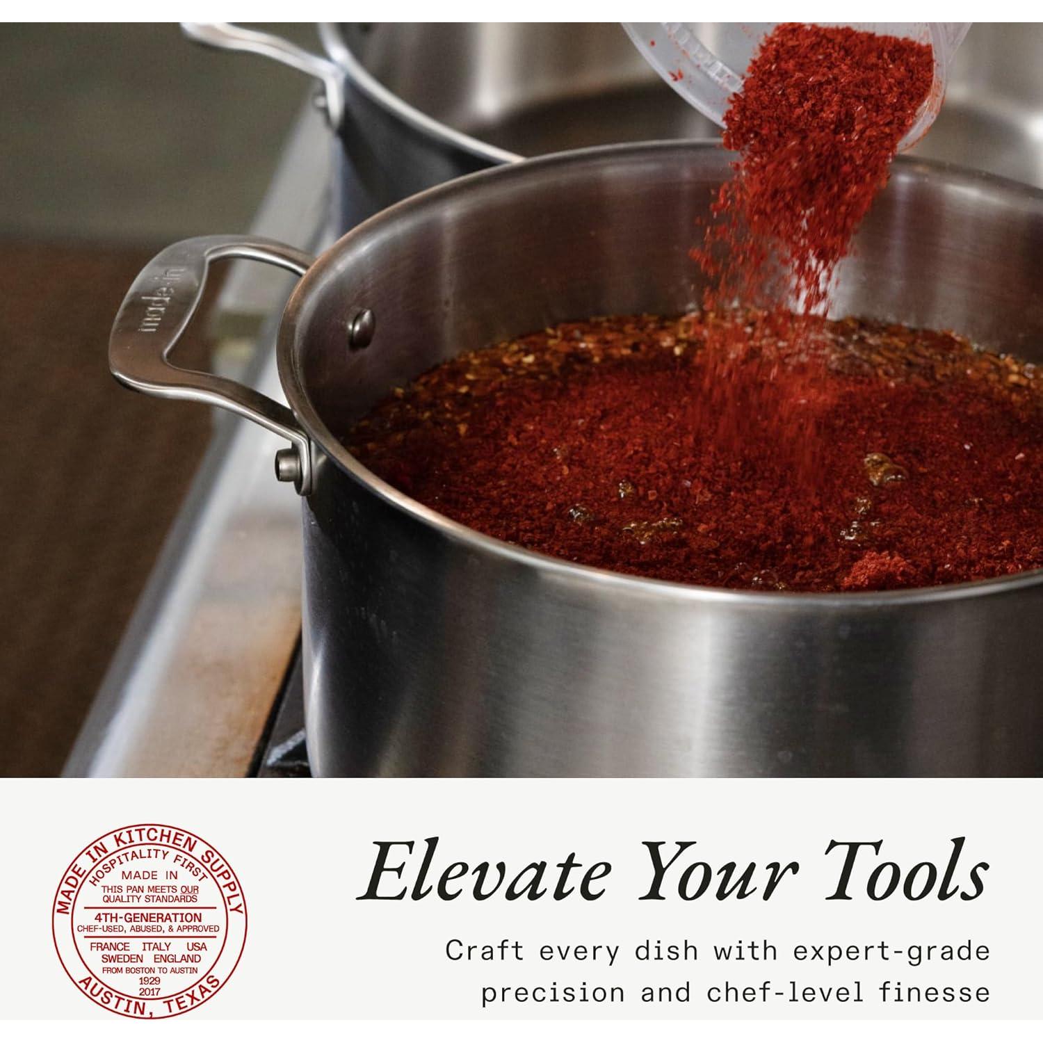 Olla de Acero Inoxidable Made In 6 Cuartos - Profesional