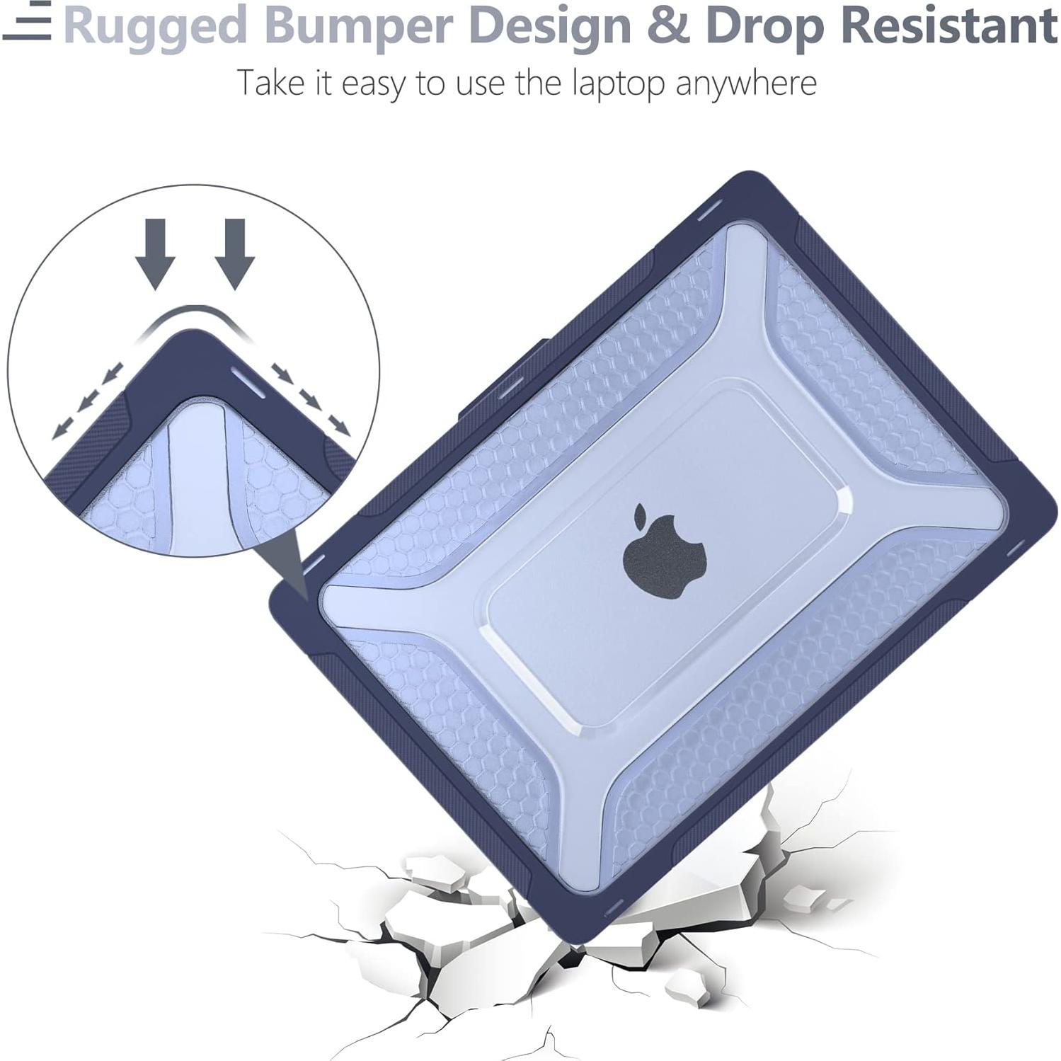 Funda Batianda para MacBook Air 13.6" M4 2025 Azul Marino