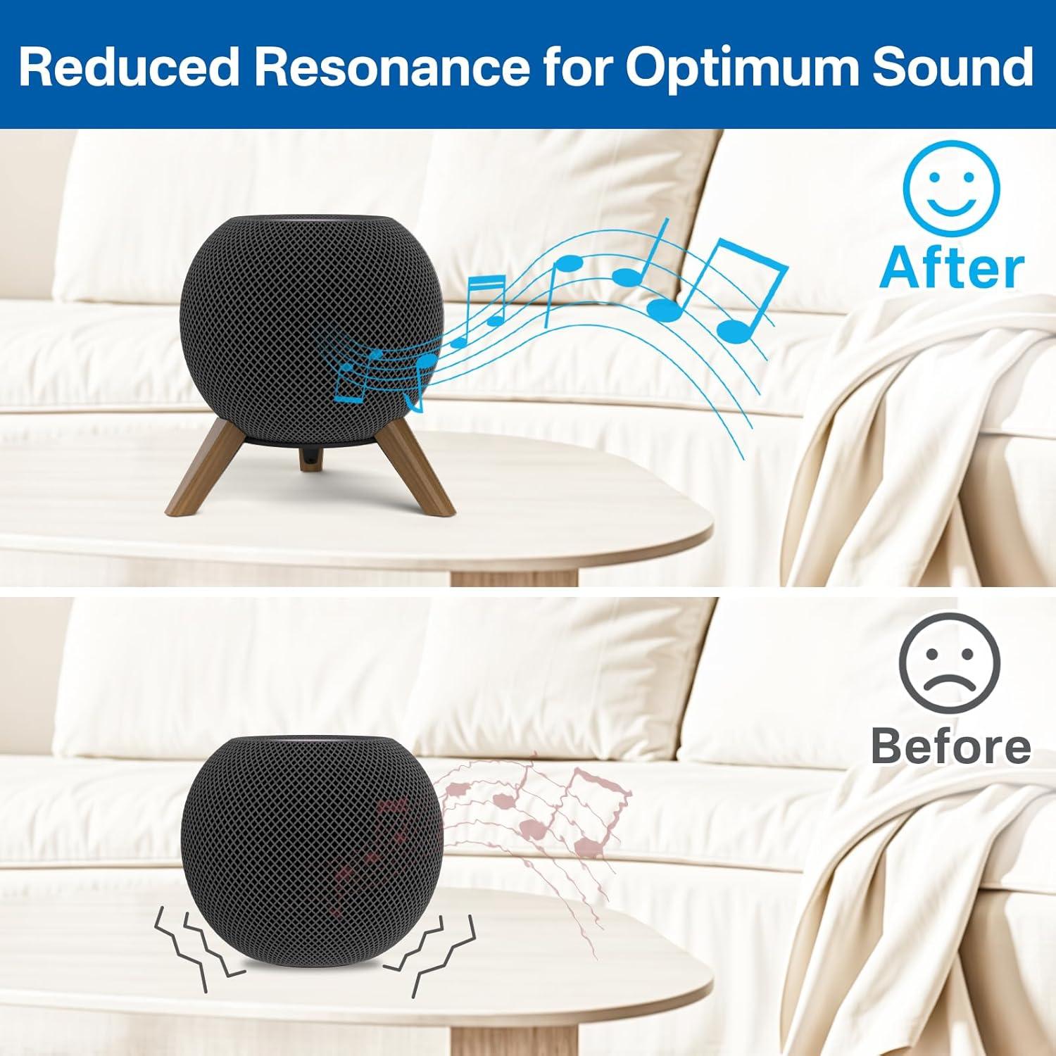 Soporte de Altavoz de Madera Aiweiwa para HomePod Mini