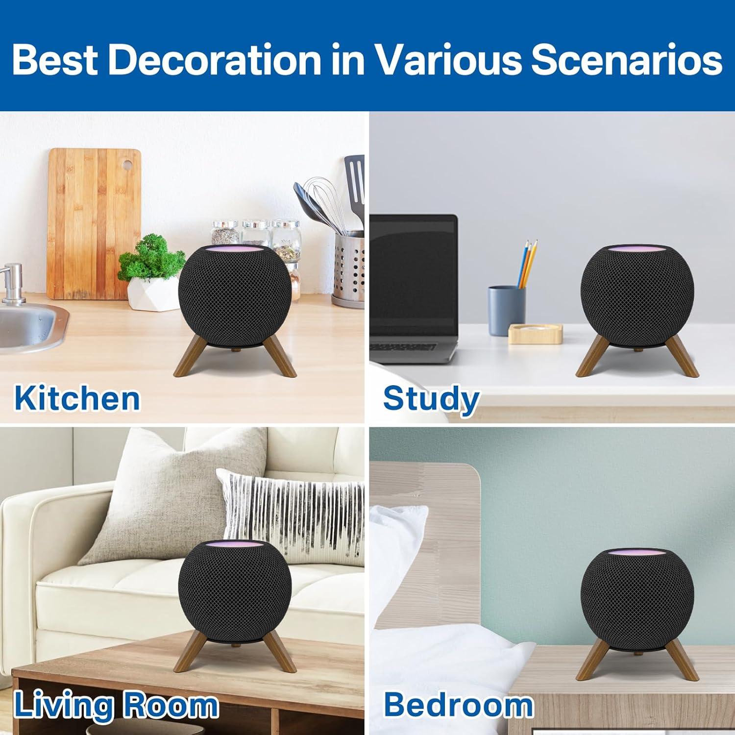 Soporte de Altavoz de Madera Aiweiwa para HomePod Mini