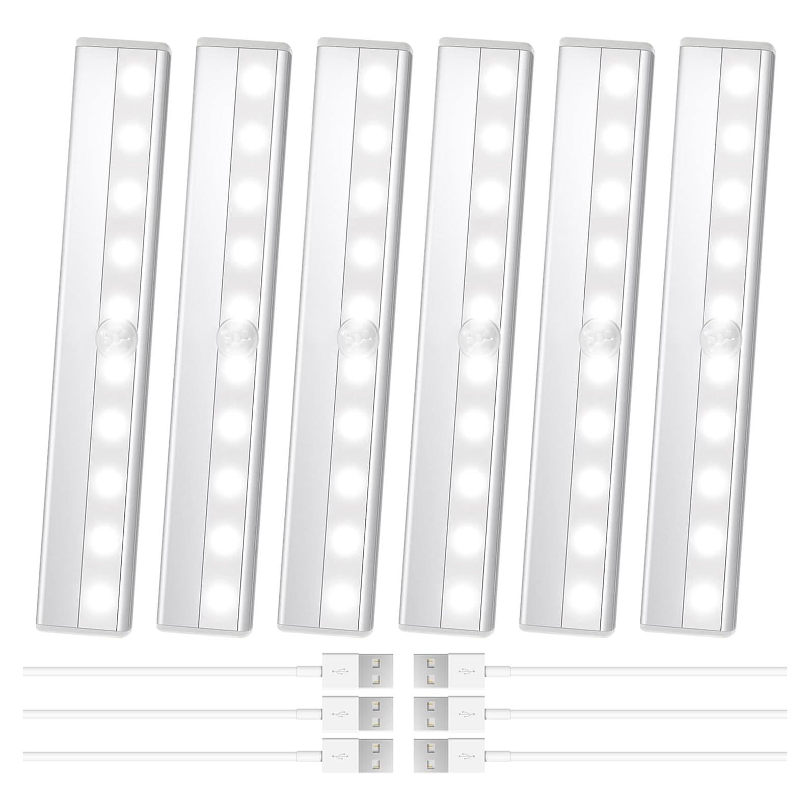 Paquete de 6 Luces LED Deitybless con Sensor de Movimiento