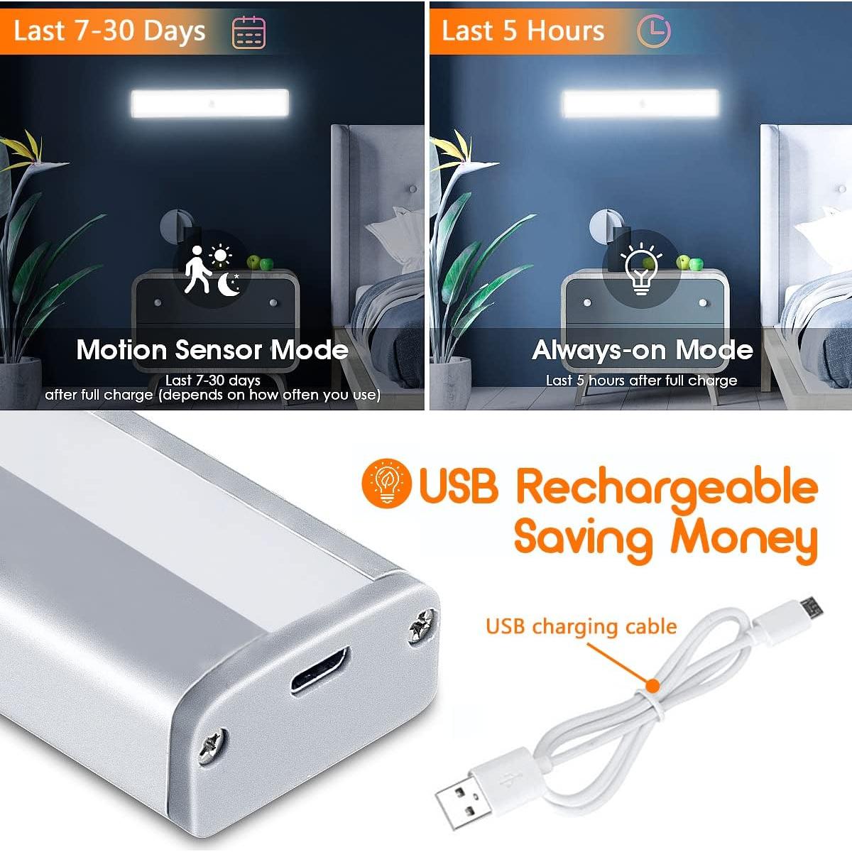 Paquete de 6 Luces LED Deitybless con Sensor de Movimiento