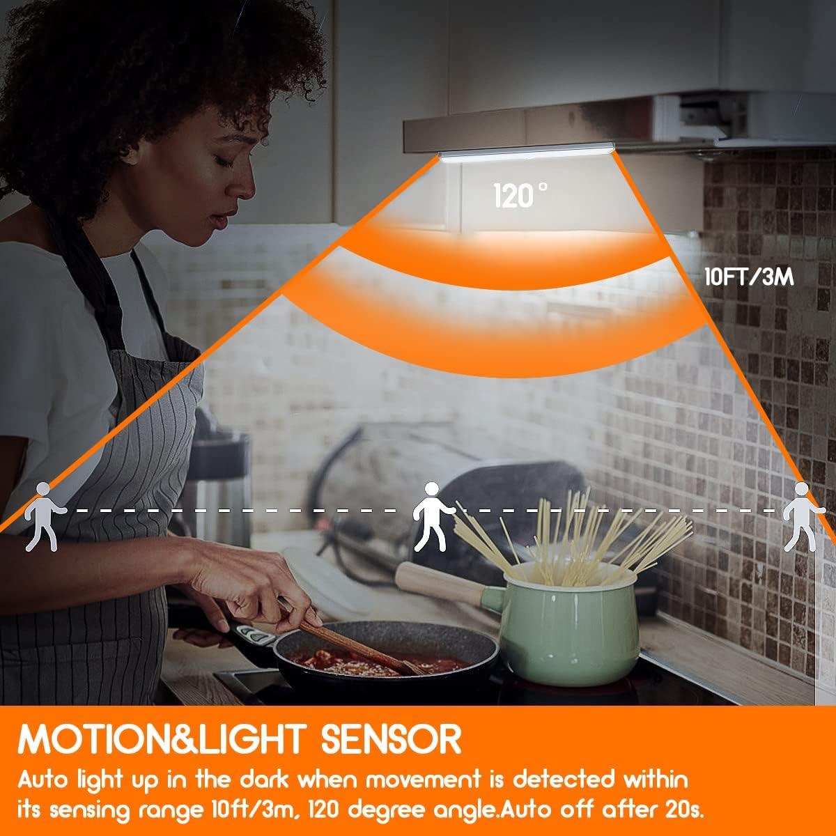 Paquete de 6 Luces LED Deitybless con Sensor de Movimiento