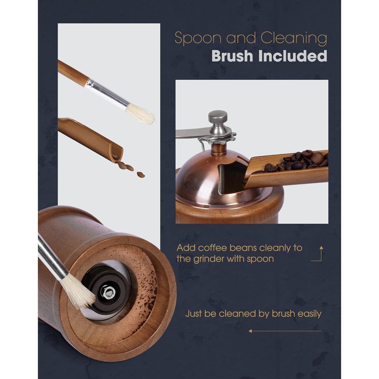 Molinillo de Café Manual POLIVIAR JX2022-CG20 con Muela Cerámica