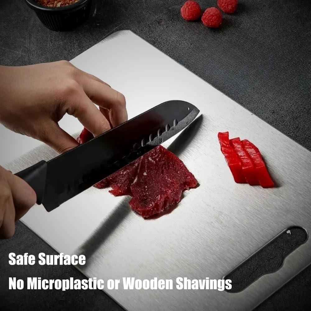 Tabla de Cortar de Titanio Tiomion 30.48x22.86 cm Doble Cara