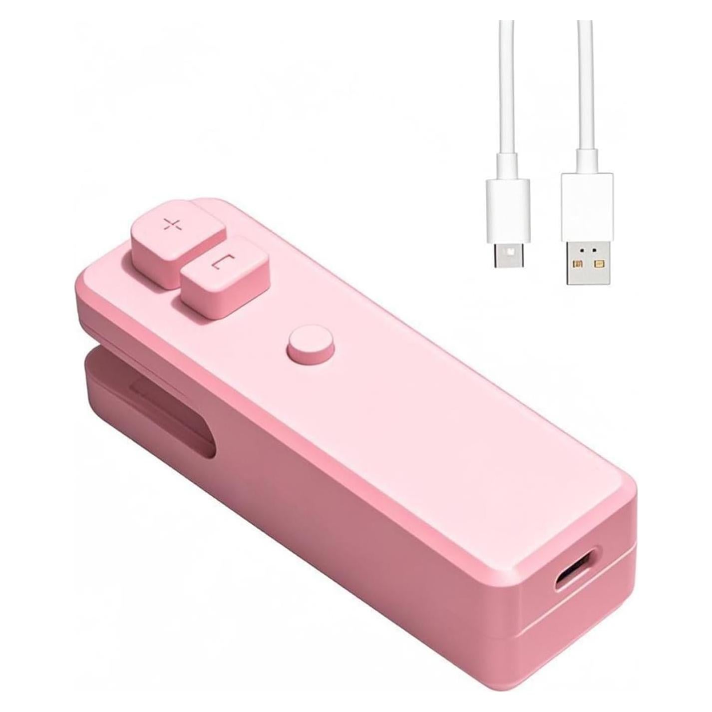 Mini Sello de Bolsas iCroody Rosa 2 en 1 Recargable