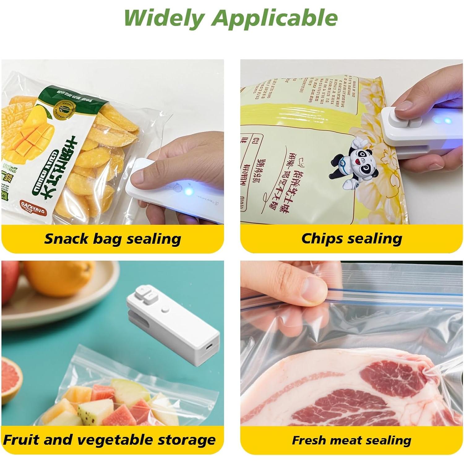 Mini Sello de Bolsas iCroody Rosa 2 en 1 Recargable