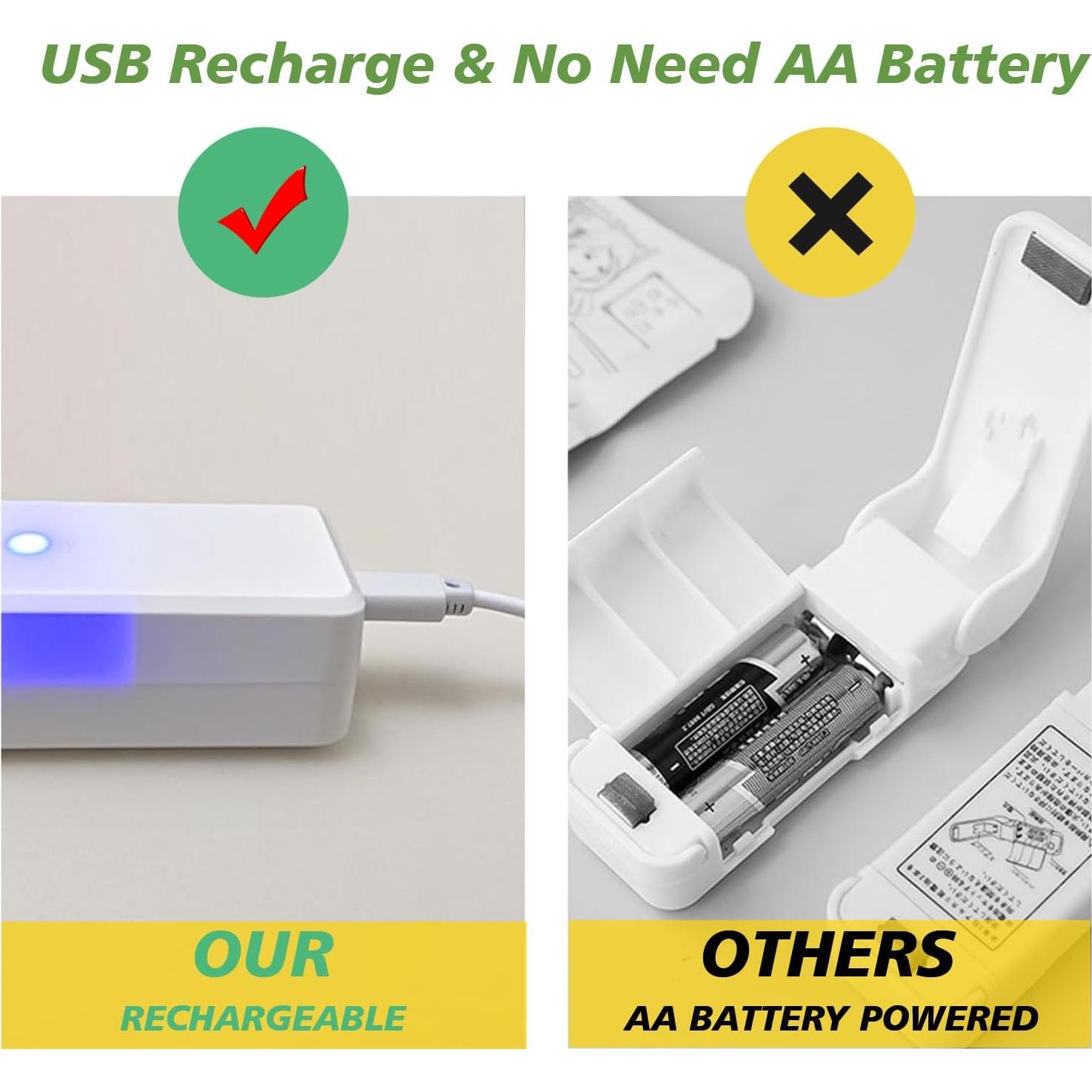 Mini Sello de Bolsas iCroody Rosa 2 en 1 Recargable