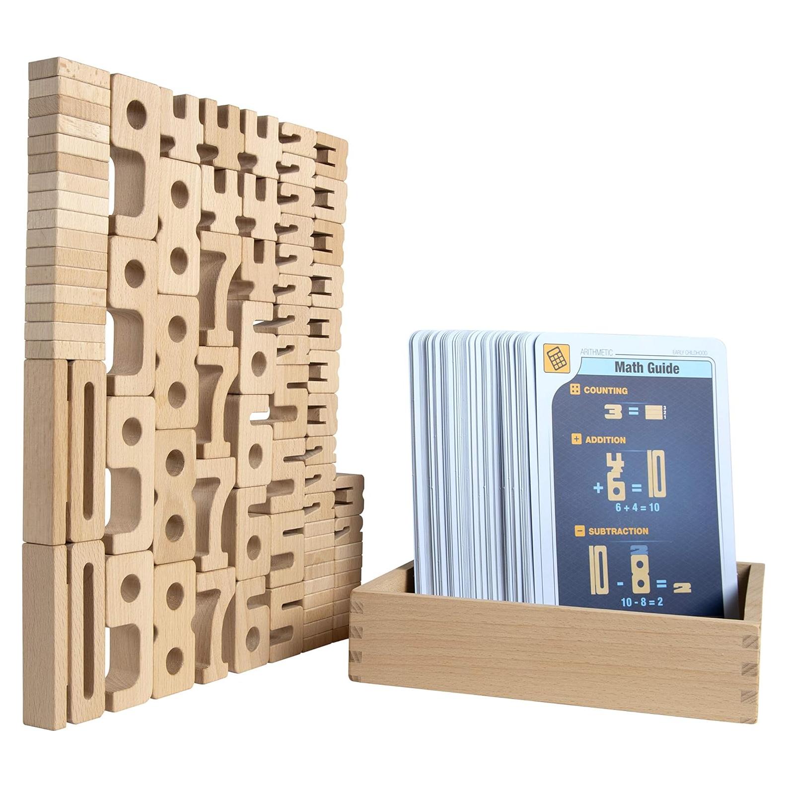 SumBlox Mini Conjunto Básico 80 Números Educativos Madera