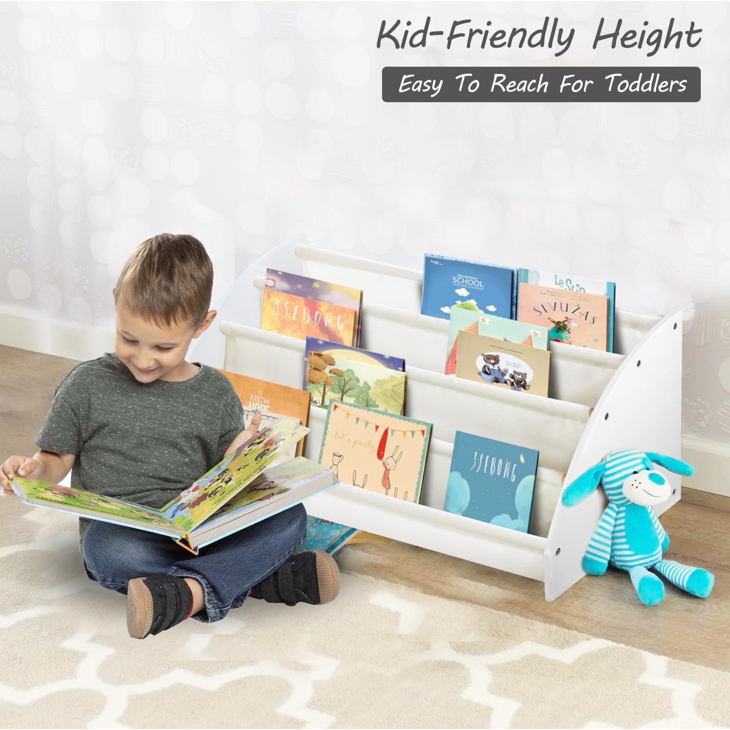Estante de Libros Montessori BIBELUN 73 cm Blanco para Niños