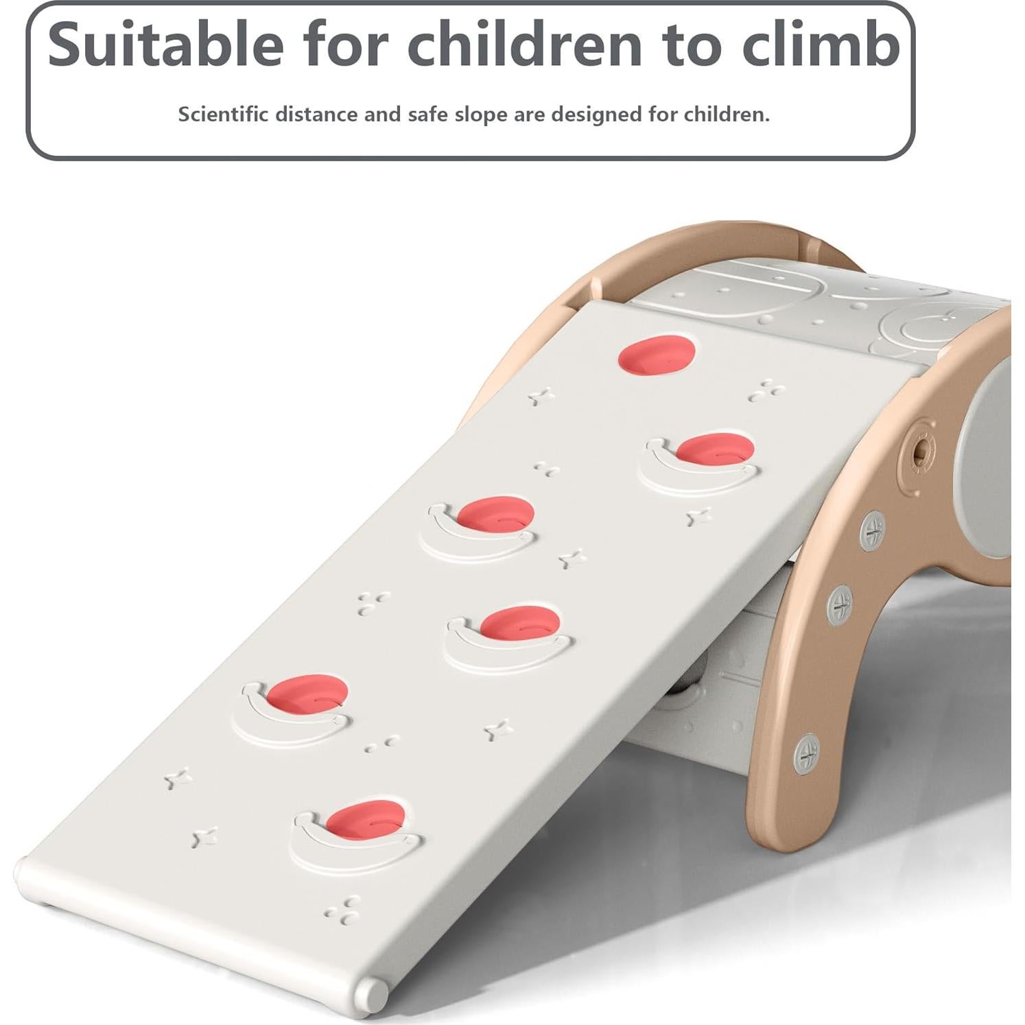 Tobogán de Escalada Interior LUUYOUU 4-en-1 para Niños