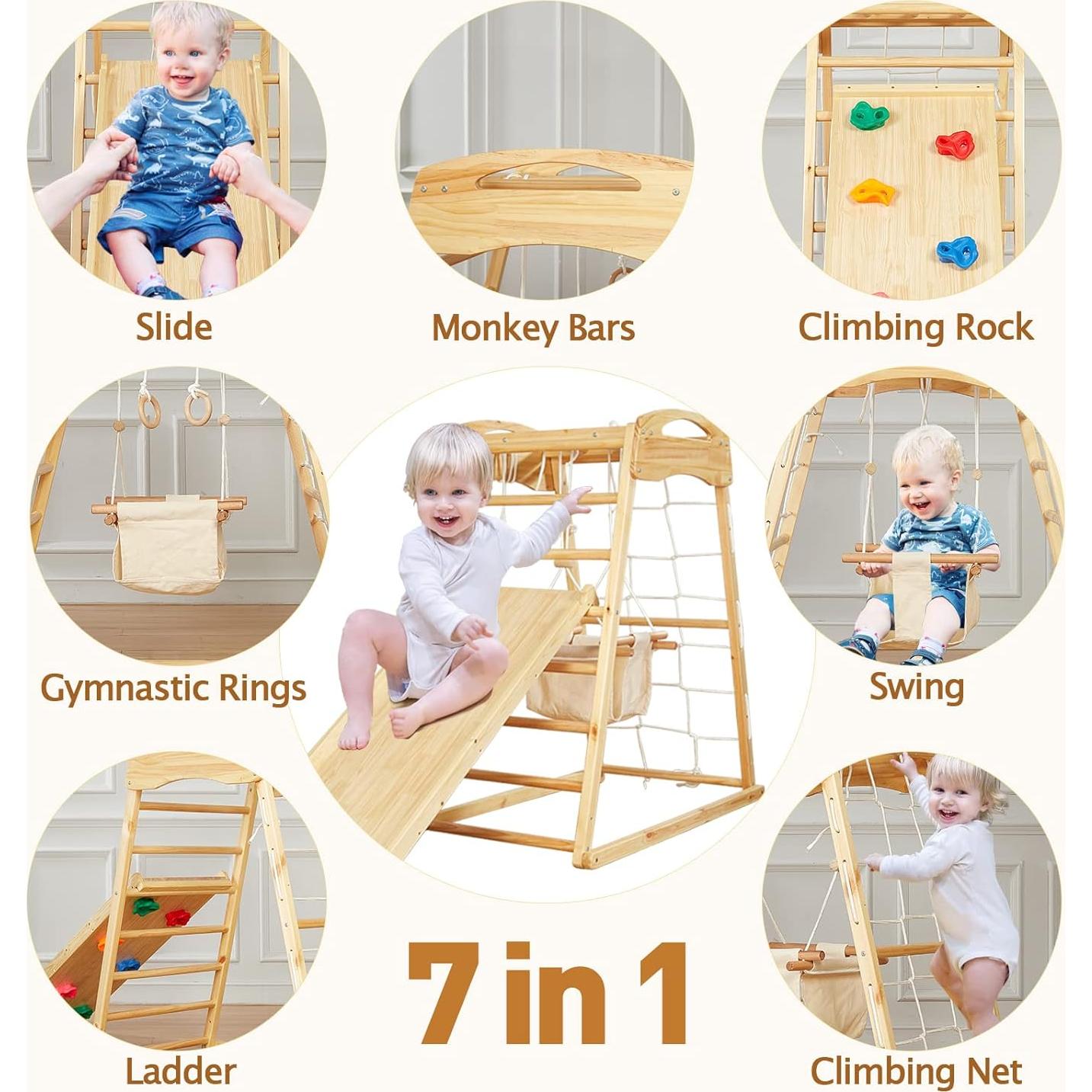 Parque Infantil Interior 7 en 1 FUNLIO para Niños 2-5 Años