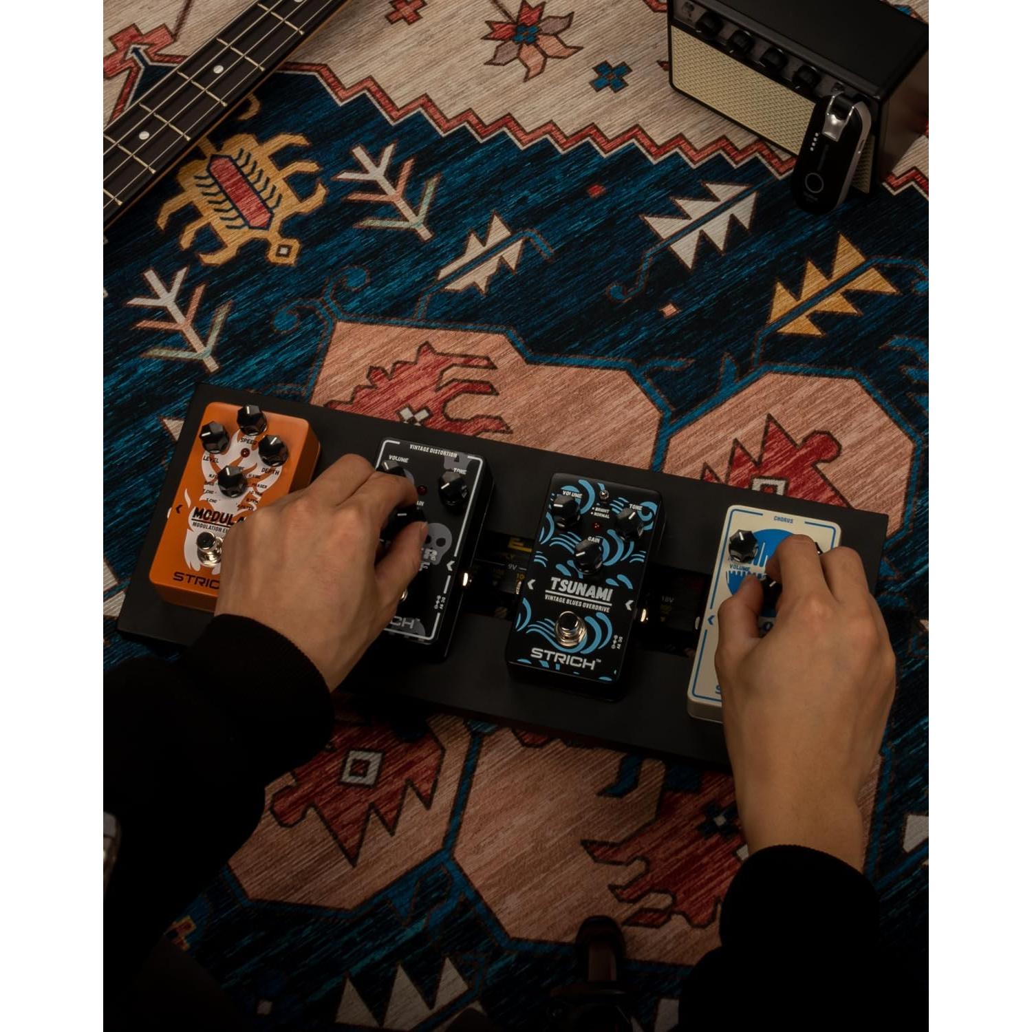 Pedalboard STRICH MINI 15 Aluminio 38.1x14.5cm Negro