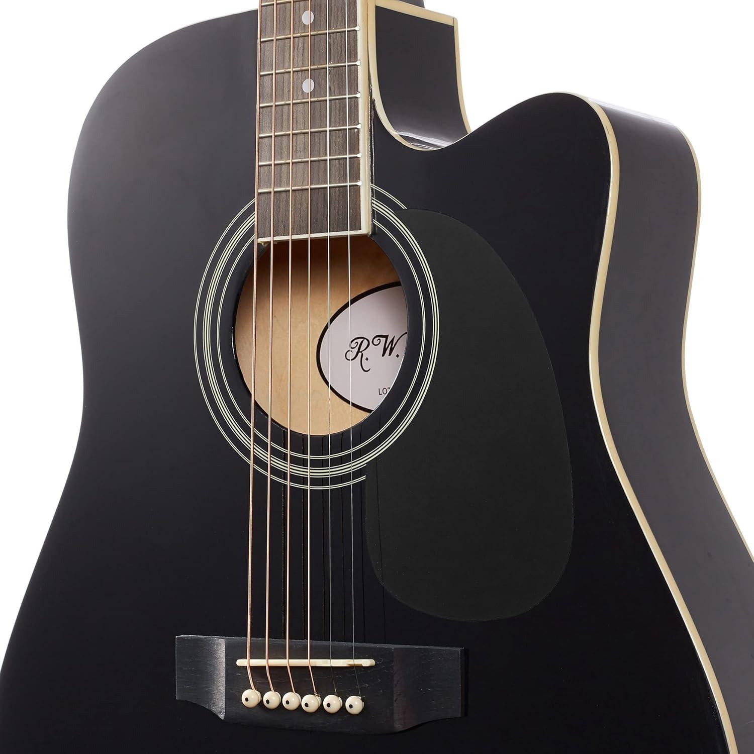 Guitarra Acústica Eléctrica Thinline R.W. Jameson 41" Negra