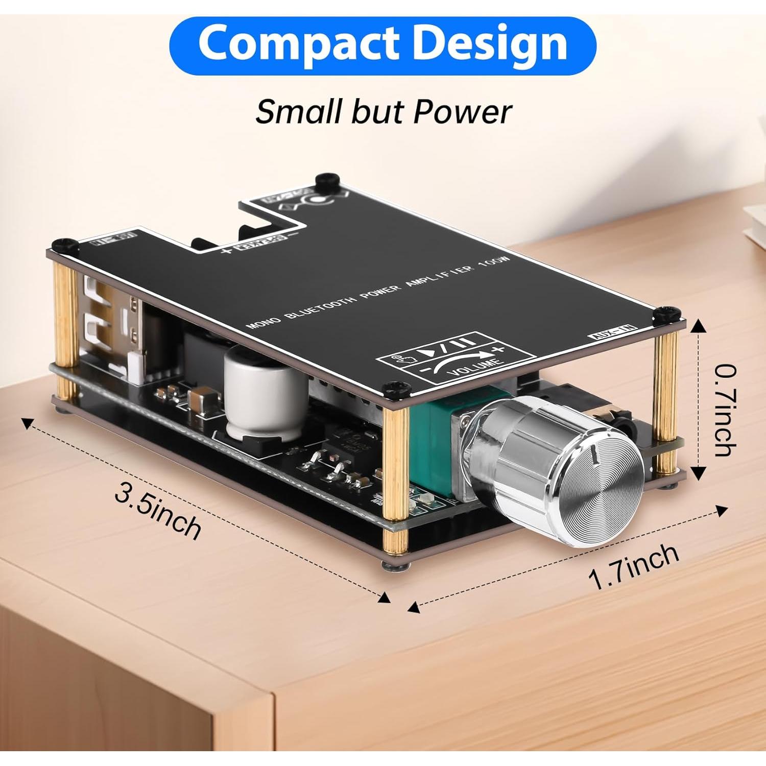 Placa Amplificadora Bluetooth Daakro ZK-1001B 100W TWS