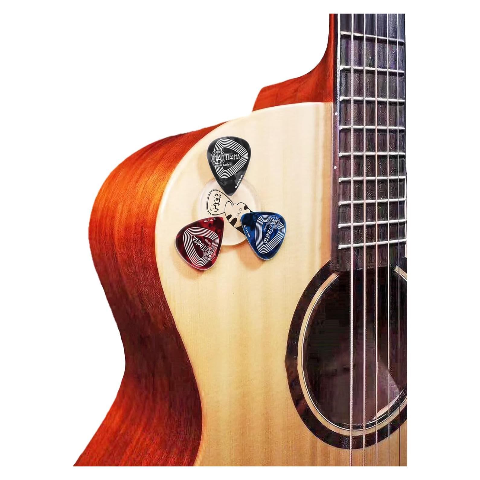 Soporte Adhesivo para Púas de Guitarra Timita - Amarillo