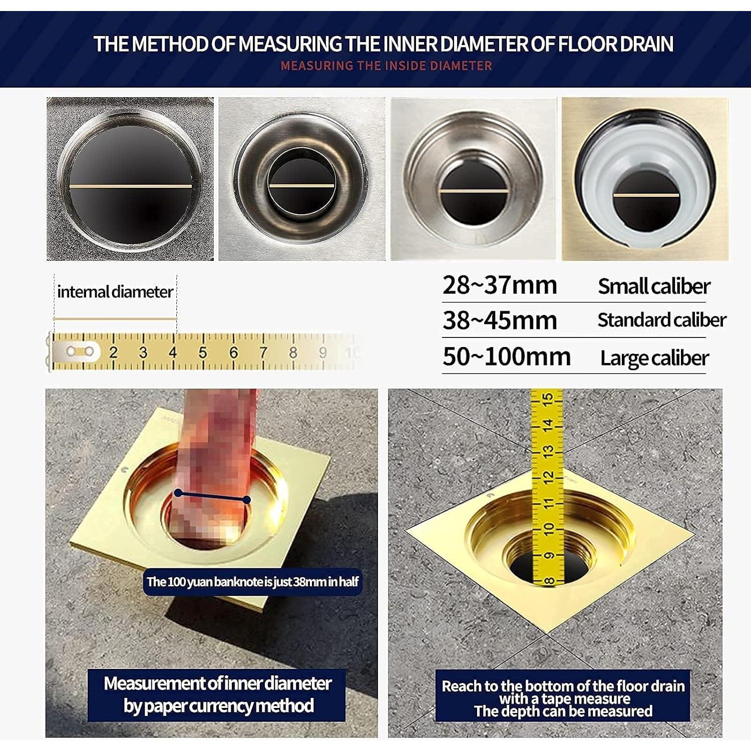 Desagüe de Ducha SALUKO Válvula Magnética Drenaje Rápido