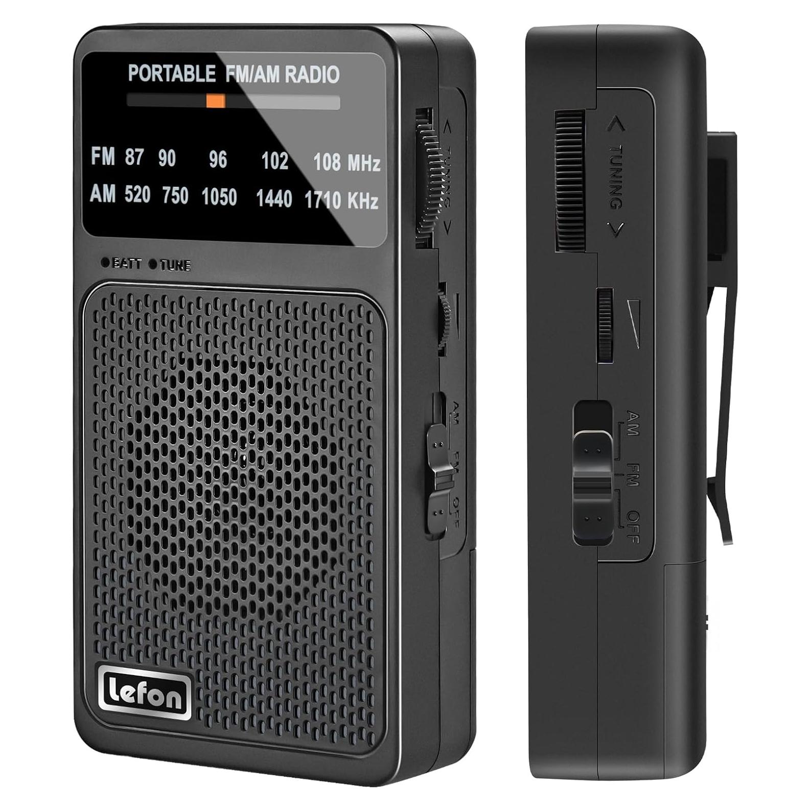 Radio Portátil TRELC T-08 AM FM Mini 127g con Auriculares