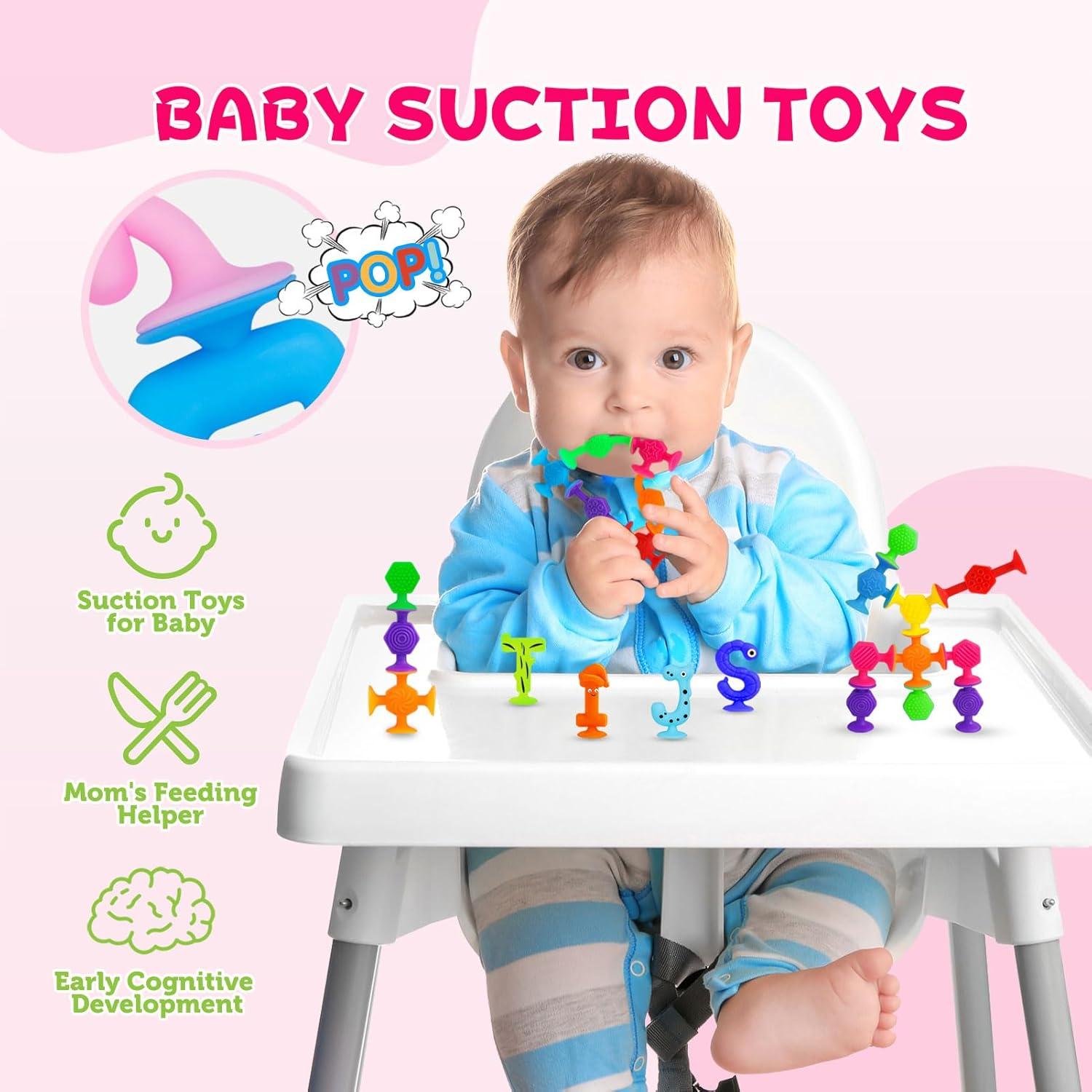 Juguetes de Baño SKYWHALE 40PCS Letras Alfabeto Animales