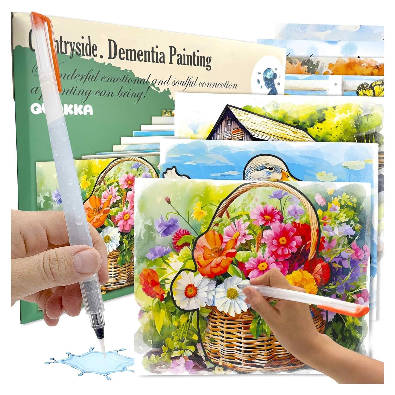 Kit de Pintura con Agua QUOKKA para Demencia - 10 Piezas